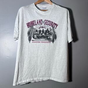 VTG The Native American T Shirt Homeland Security/Fighting Terrorism Sz XL
